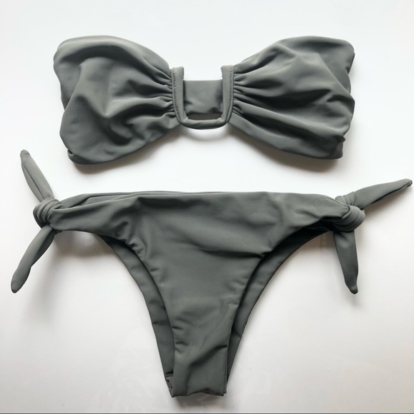 Mikoh Other - NEW Mikoh 2 piece bikini set -dark grey